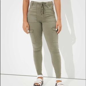 American Eagle Outfitters High Rise Cargo Jeggings 14